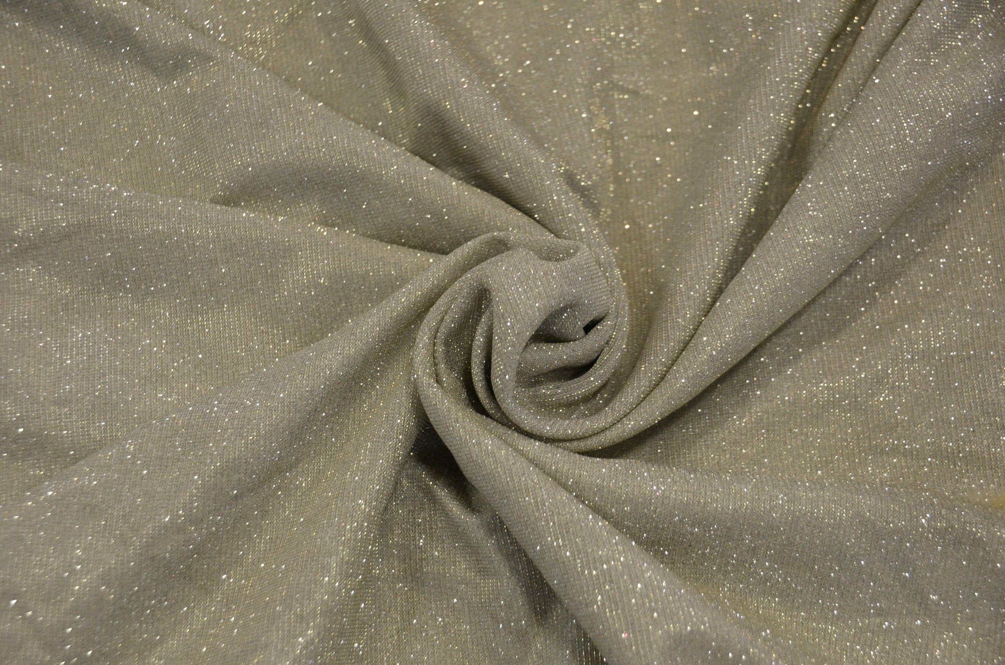 Stretch Glimmer Knit Fabric | 2 Way Stretch | 56" Wide | Metallic Glitter Spandex Knit Fabric | Fabric mytextilefabric Yards 0013 Light Silver 