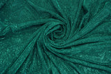 Stretch Glimmer Knit Fabric | 2 Way Stretch | 56" Wide | Metallic Glitter Spandex Knit Fabric | Fabric mytextilefabric Yards 0031-3 TEAL 