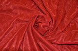 Stretch Glimmer Knit Fabric | 2 Way Stretch | 56" Wide | Metallic Glitter Spandex Knit Fabric | Fabric mytextilefabric Yards 0032 Red 