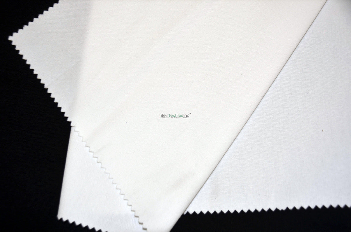 100% Cotton Fire Retardant Duvetyn Fabric | Black & White Commando Cloth | 58" Wide | 9 oz Stage Skirting & Curtain Fabric