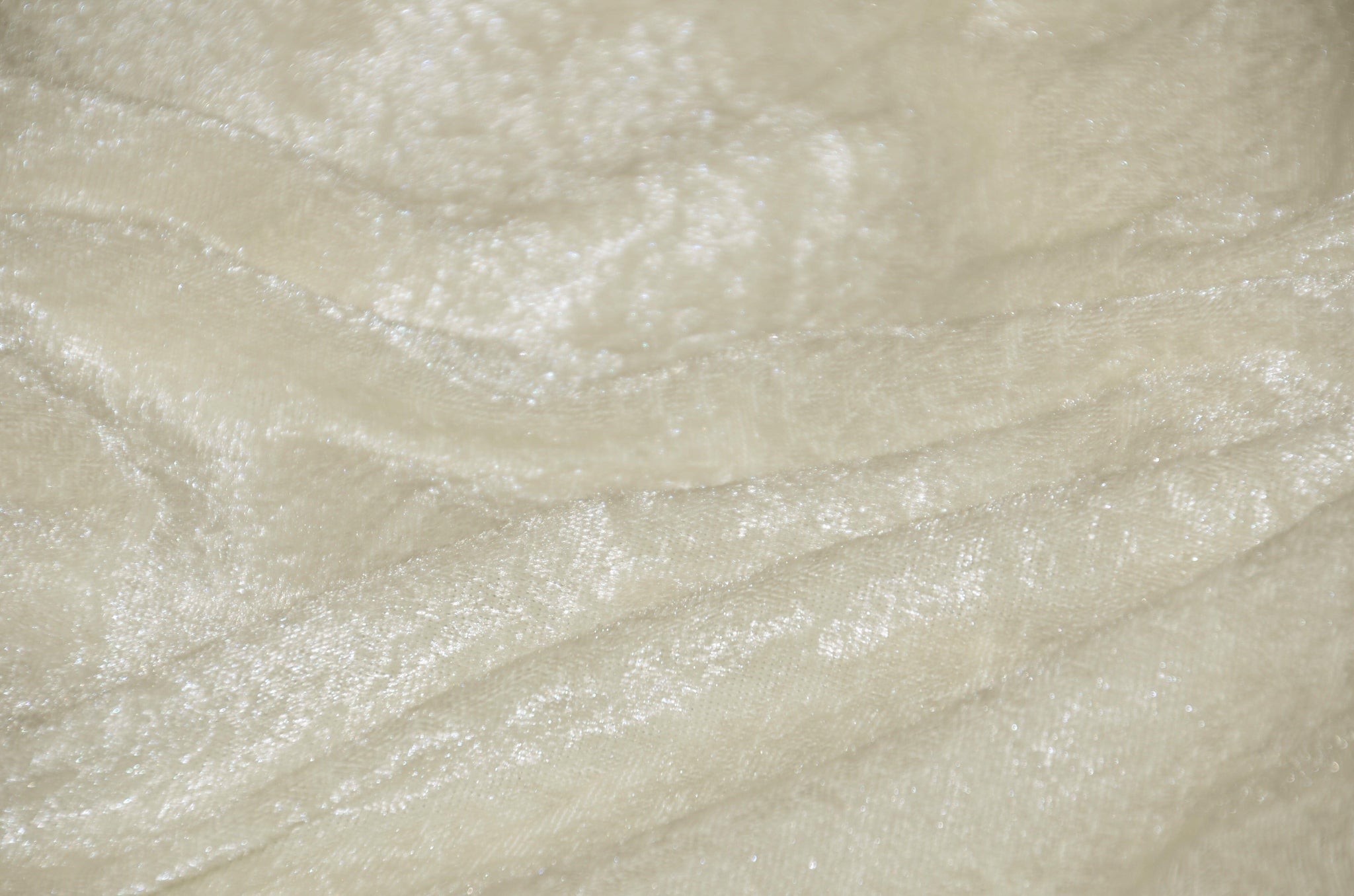 Panne Velvet Fabric | 60" Wide | Crush Panne Velour | Apparel, Costumes, Cosplay, Curtains, Drapery & Home Decor | Fabric mytextilefabric Yards Ivory 