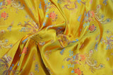 Dragon Brocade | Chinese Dragon Brocade | 45" Wide | Chinese Brocade Fabric | Fabric mytextilefabric Yards Gold 