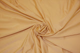 Nylon Spandex 4 Way Stretch Fabric | 60" Width | Great for Swimwear, Dancewear, Waterproof, Tablecloths, Chair Covers | Multiple Colors | Fabric mytextilefabric Yards Light Gold 