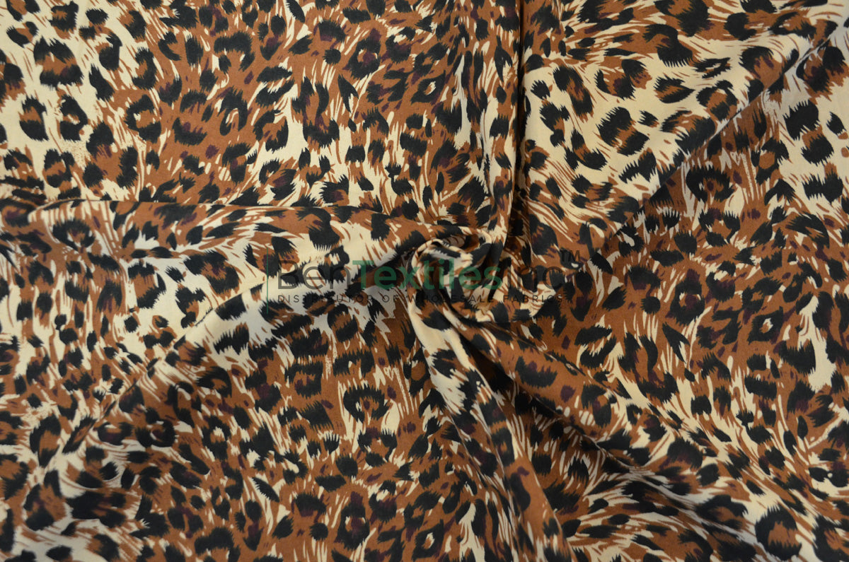 Small Cheetah Cotton Print Fabric | 100% Cotton Animal Print | 60" Wide