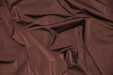 Nylon Spandex 4 Way Stretch Fabric | 60" Width | Great for Swimwear, Dancewear, Waterproof, Tablecloths, Chair Covers | Multiple Colors | Fabric mytextilefabric Yards Brown 