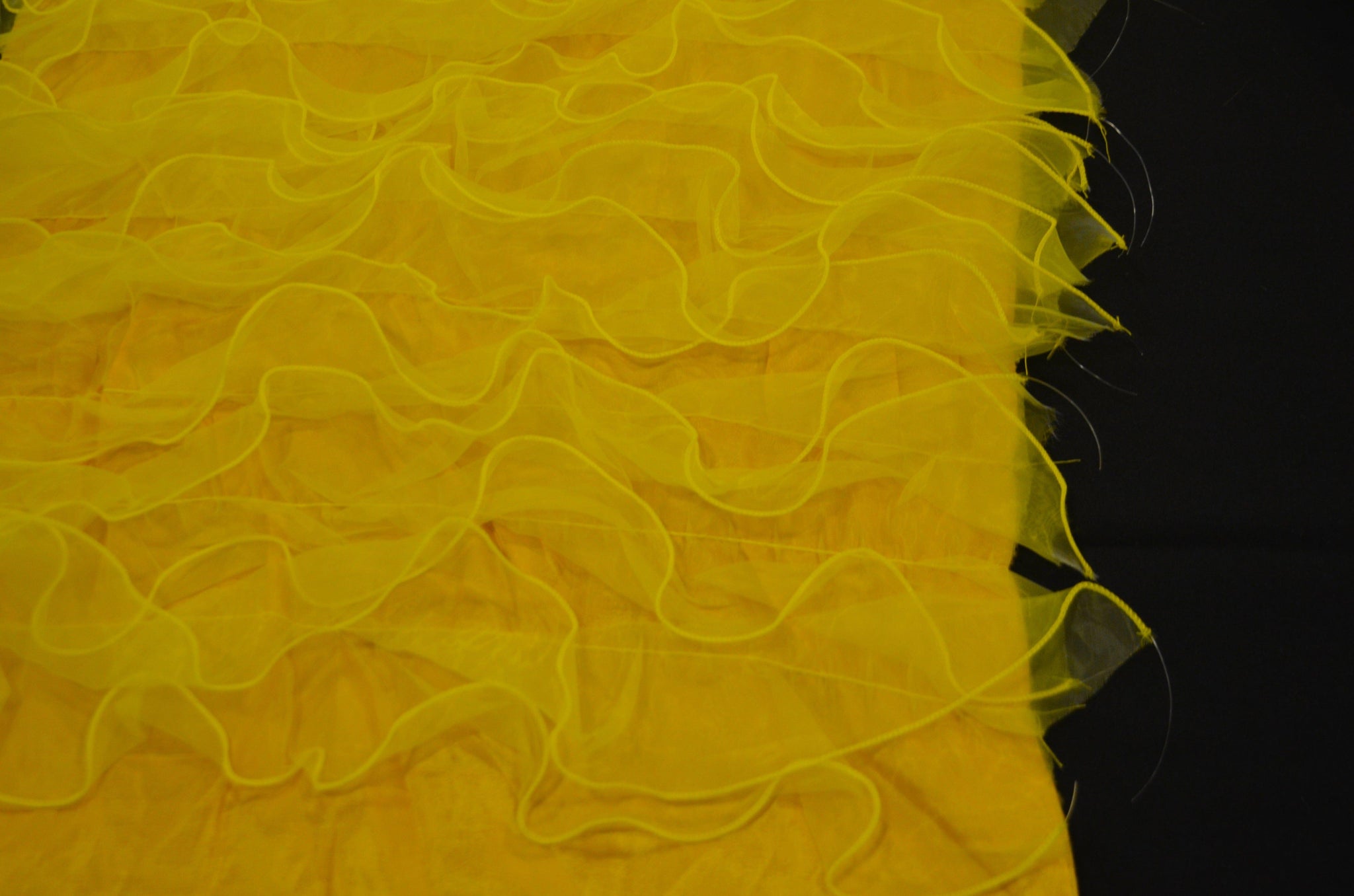 Layered Ruffles Textiles Organza Ruffled Taffeta Fabric | Layered Ruffle Taffeta Fabric | 57 In ...