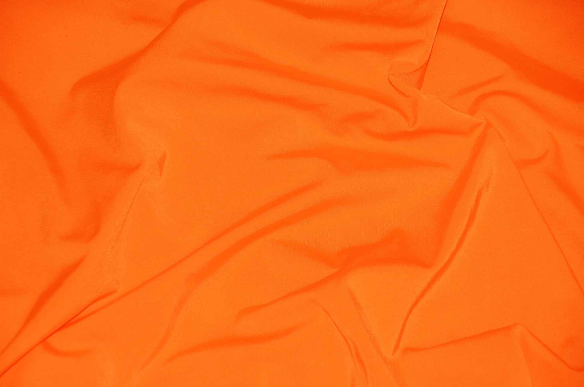 Nylon Spandex 4 Way Stretch Fabric | 60" Width | Great for Swimwear, Dancewear, Waterproof, Tablecloths, Chair Covers | Multiple Colors | Fabric mytextilefabric Yards Neon Orange 