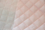 Quilted Polyester Batting Fabric | Padded Quilted Fabric Lining | 60" Wide | Polyester Quilted Padded Lining Fabric by the Yard | Jacket Liner Fabric | newtextilefabric Bolts Blush Pink 