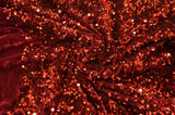 Sequins Stretch Velvet | Sequins on Plush Spandex Velvet | 60" Wide | Multiple Colors | My Textile Fabric 