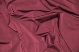 Nylon Spandex 4 Way Stretch Fabric | 60" Width | Great for Swimwear, Dancewear, Waterproof, Tablecloths, Chair Covers | Multiple Colors | Fabric mytextilefabric Yards Burgundy 