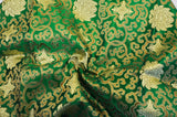 Oriental Medallion Brocade | Chinese Medallion Brocade | 48" Wide | Fabric mytextilefabric Yards Flag Green 