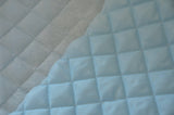 Quilted Polyester Batting Fabric | Padded Quilted Fabric Lining | 60" Wide | Polyester Quilted Padded Lining Fabric by the Yard | Jacket Liner Fabric | newtextilefabric 3"x3" Sample Swatch Baby Blue 