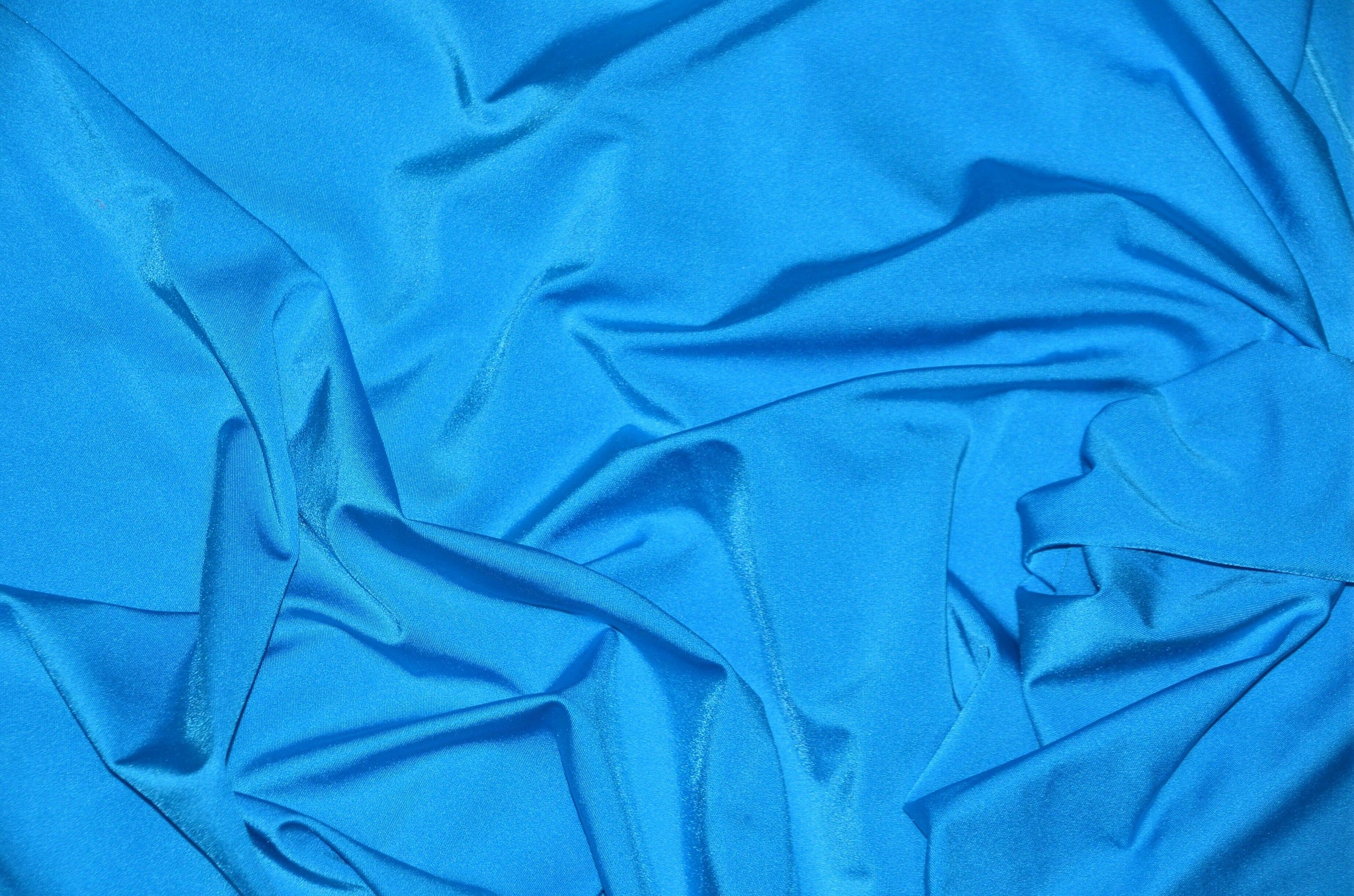 Nylon Spandex 4 Way Stretch Fabric | 60" Width | Great for Swimwear, Dancewear, Waterproof, Tablecloths, Chair Covers | Multiple Colors | Fabric mytextilefabric Yards Turquoise 