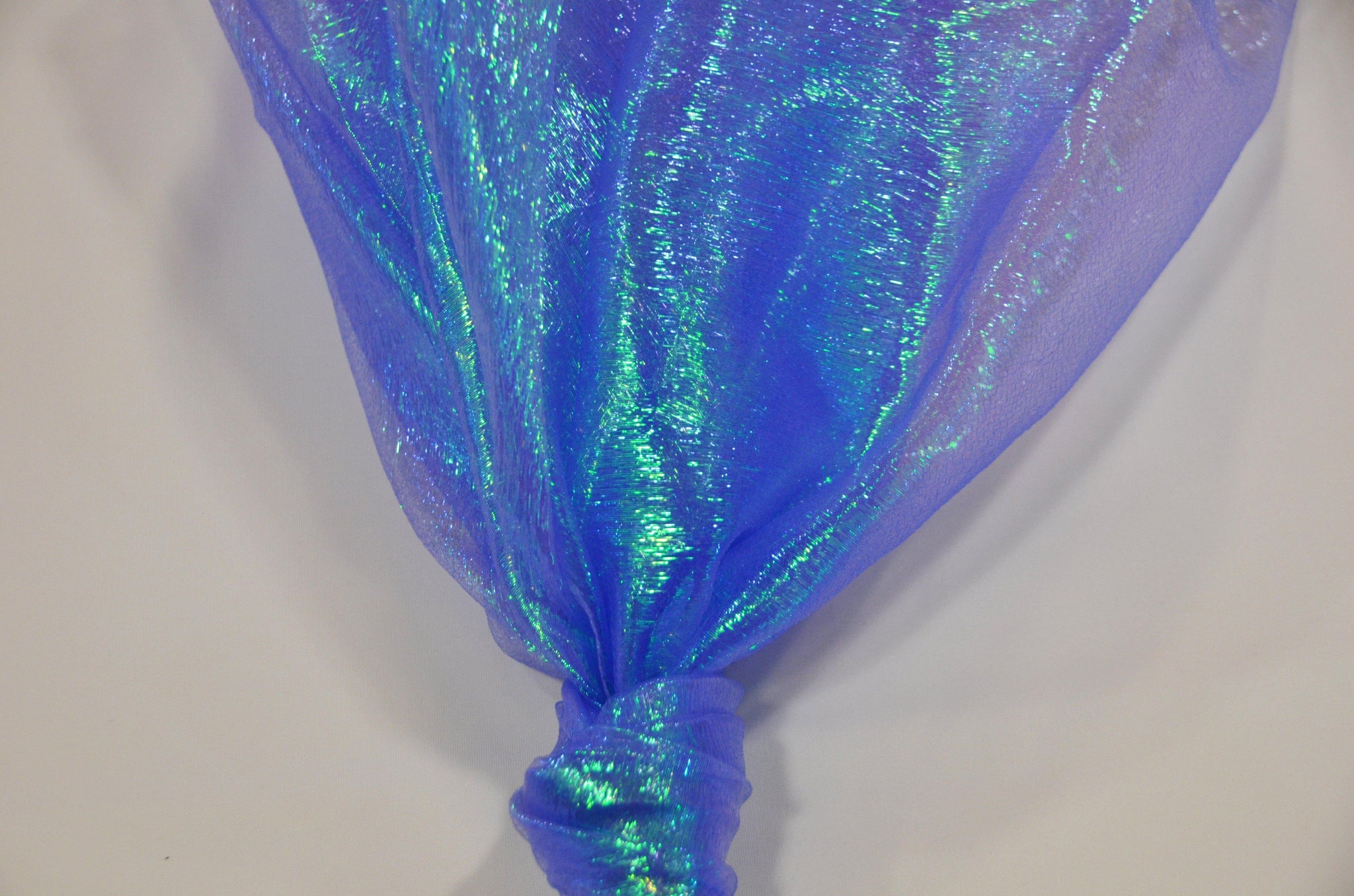 Crush Iridescent Organza Fabric | Crush Pearl Organza | 40" Wide | Crush Holographic Organza Fabric | Costume, Decoration, Apparel, Cosplay, Dance Wear Fabric mytextilefabric Yards Royal Blue 