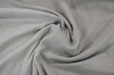 Double Layer Cotton Gauze Fabric | Soft Double Layer Muslin | 48" Wide | Double Cotton Gauze Fabric | Fabric mytextilefabric Yards Silver 