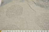 Embossed Faux Linen Embroidery for Drapery | 58" Wide | Off White and Light Silver | newtextilefabric 