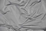 Nylon Spandex 4 Way Stretch Fabric | 60" Width | Great for Swimwear, Dancewear, Waterproof, Tablecloths, Chair Covers | Multiple Colors | Fabric mytextilefabric Yards Silver 