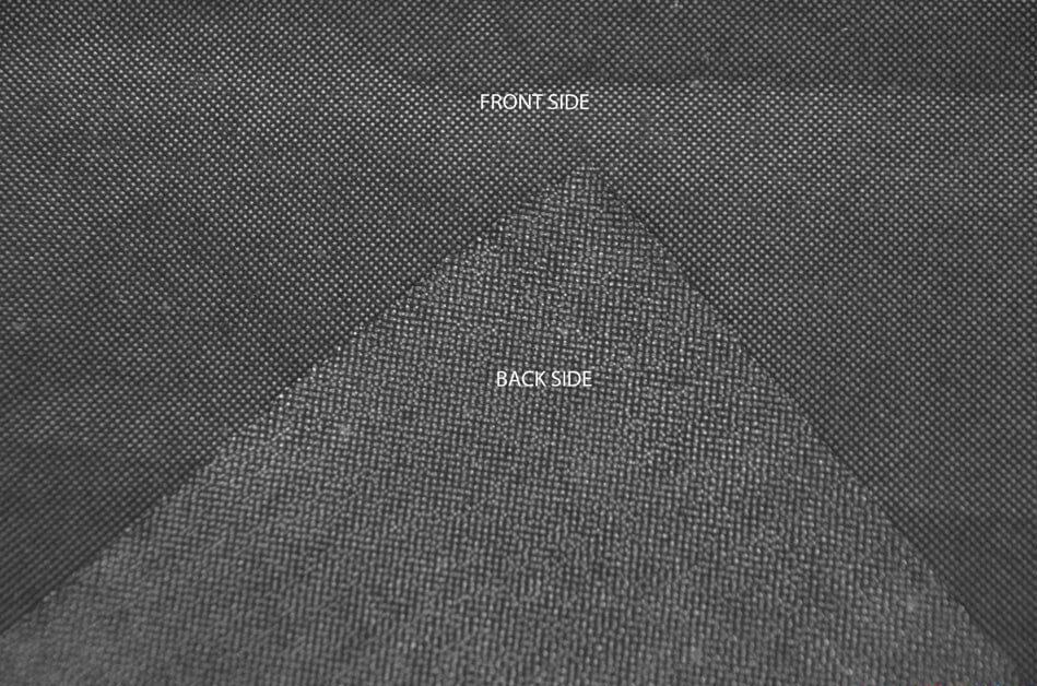 Black and White Fusing Fabric | Fusible Interfacing | Medium Weight | 60" Wide | Iron on Woven | My Textile Fabric Yards Black 