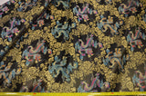 New Oriental Dragon Brocade | Chinese Oriental Dragon Brocade | 45" Wide | Chinese Brocade Fabric | Fabric mytextilefabric Yards Black 