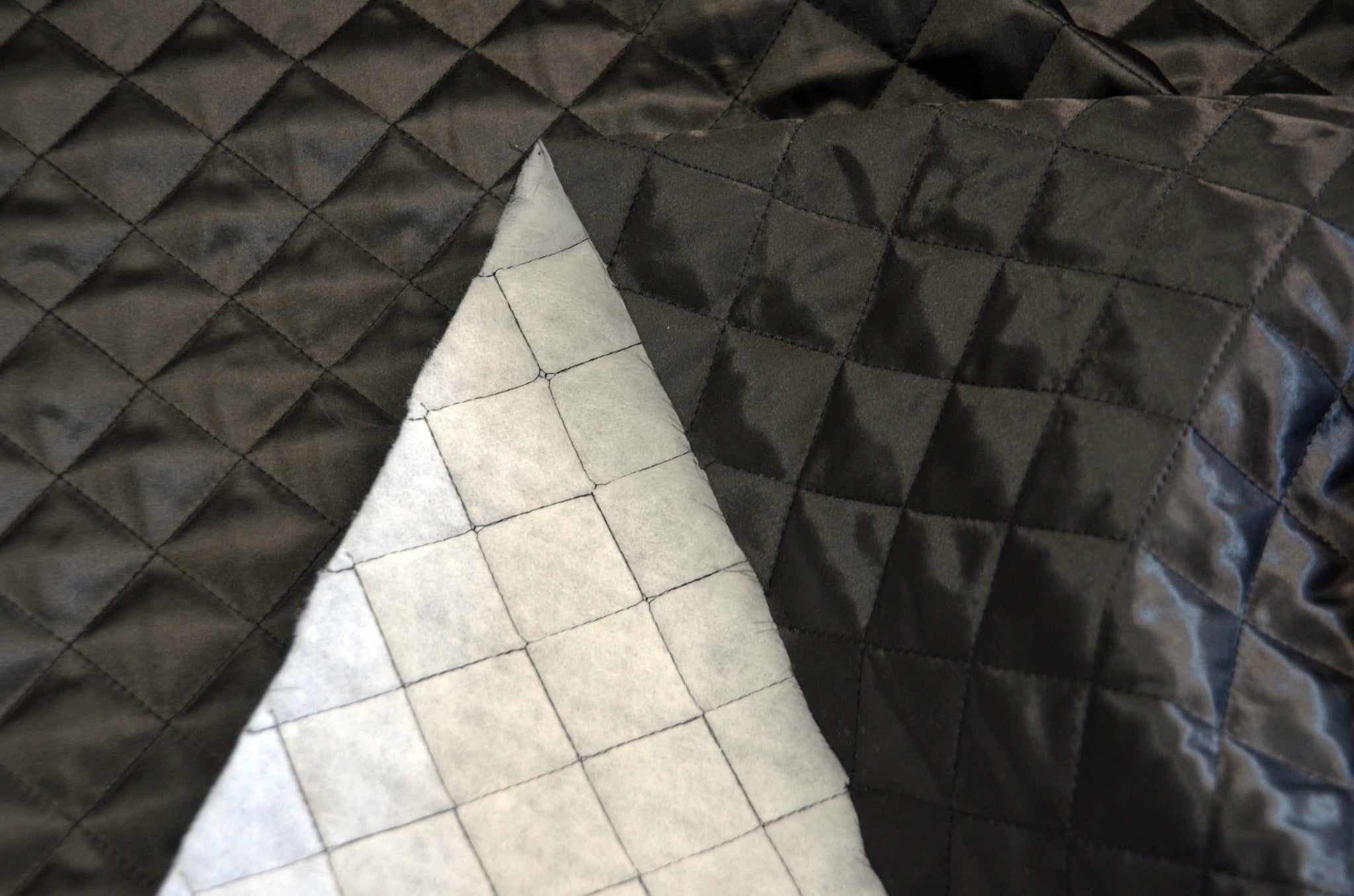 Quilted Satin Batting Fabric | 60" Wide | Padded Quilted Super Soft Satin | Silky Satin Quilted Padded Fabric | Jacket Liner Fabric | newtextilefabric 