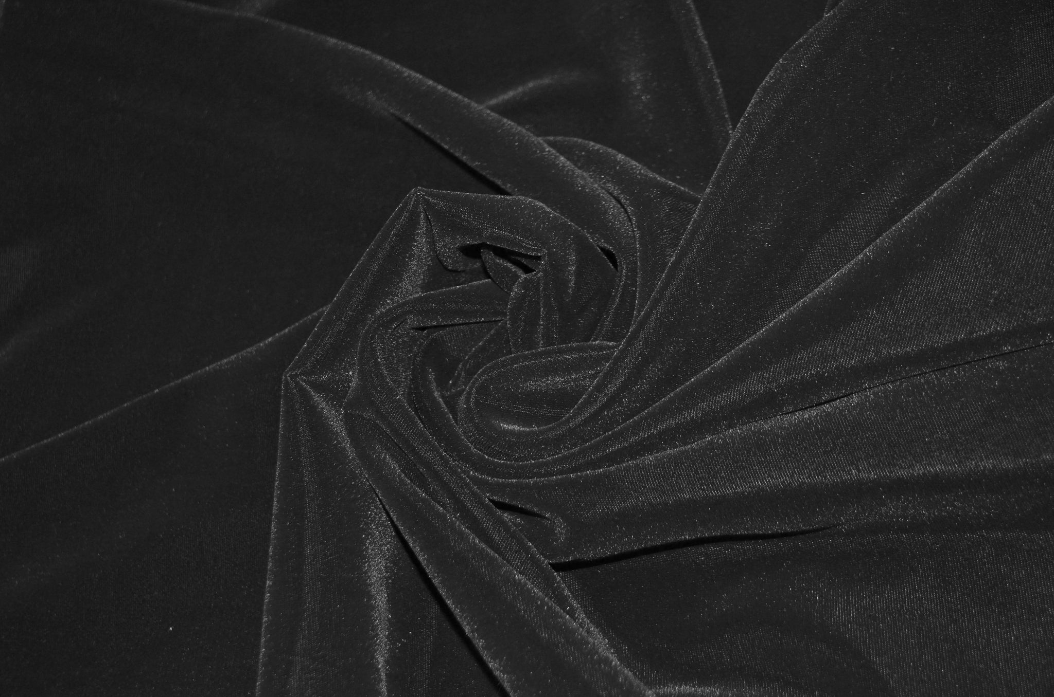 Soft Triple Velvet Fabric | 45" Wide | Plush Triple Velvet | Made in Korea | Multiple Colors | Fabric mytextilefabric Yards Black 