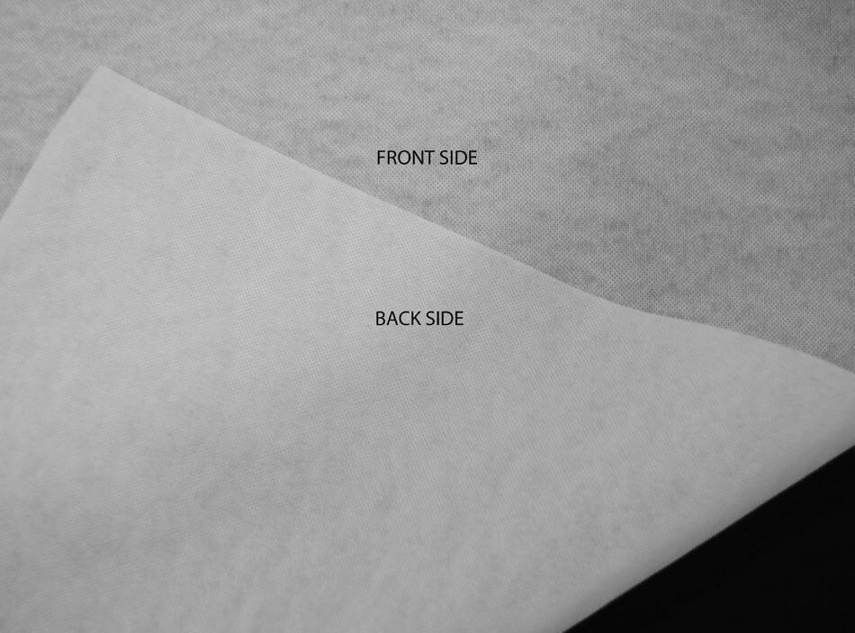 Black and White Fusing Fabric | Fusible Interfacing | Medium Weight | 60" Wide | Iron on Woven | My Textile Fabric 