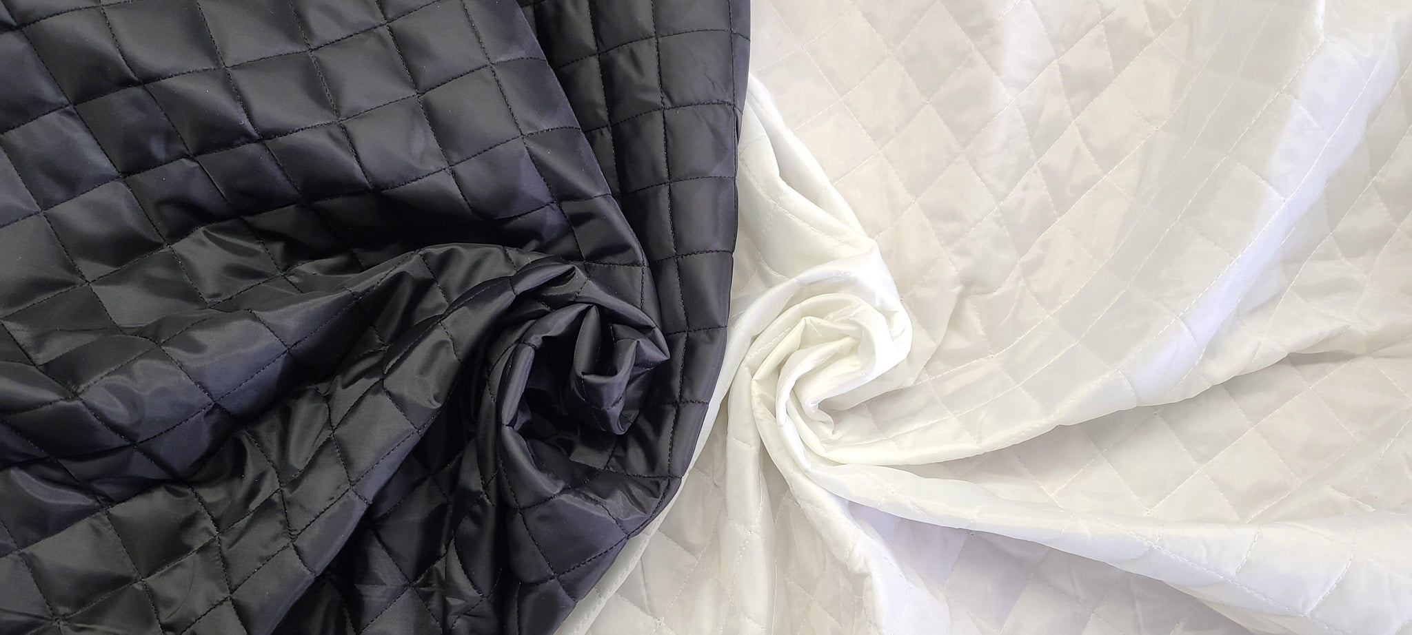 Quilted Polyester Batting Fabric | Padded Quilted Fabric Lining | 60" Wide | Polyester Quilted Padded Lining Fabric by the Yard | Jacket Liner Fabric | newtextilefabric 