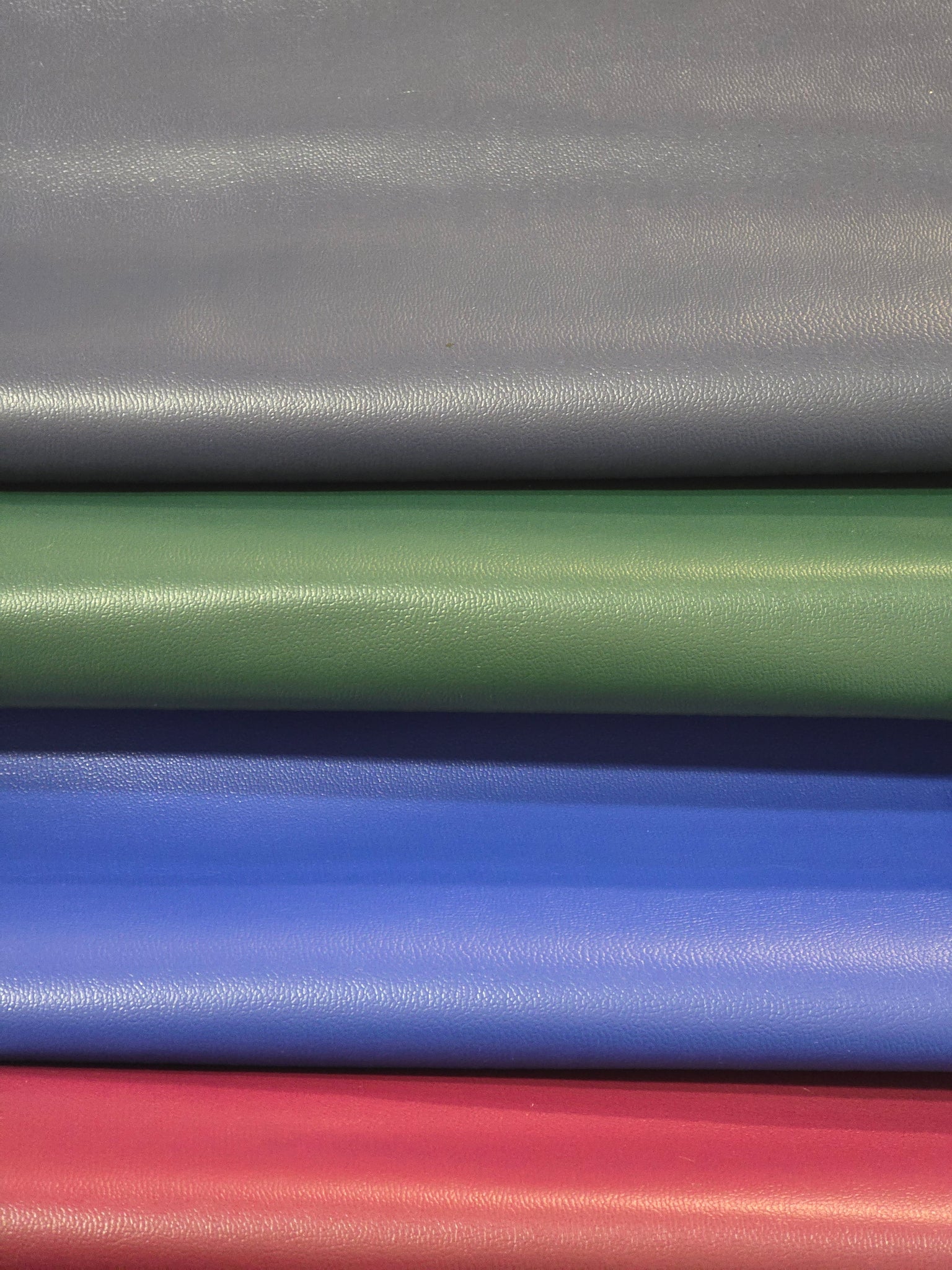 Smooth Vinyl Fabric | Apparel and Upholstery Weight Vinyl | 54" Wide | Multiple Colors | Imitation Leather