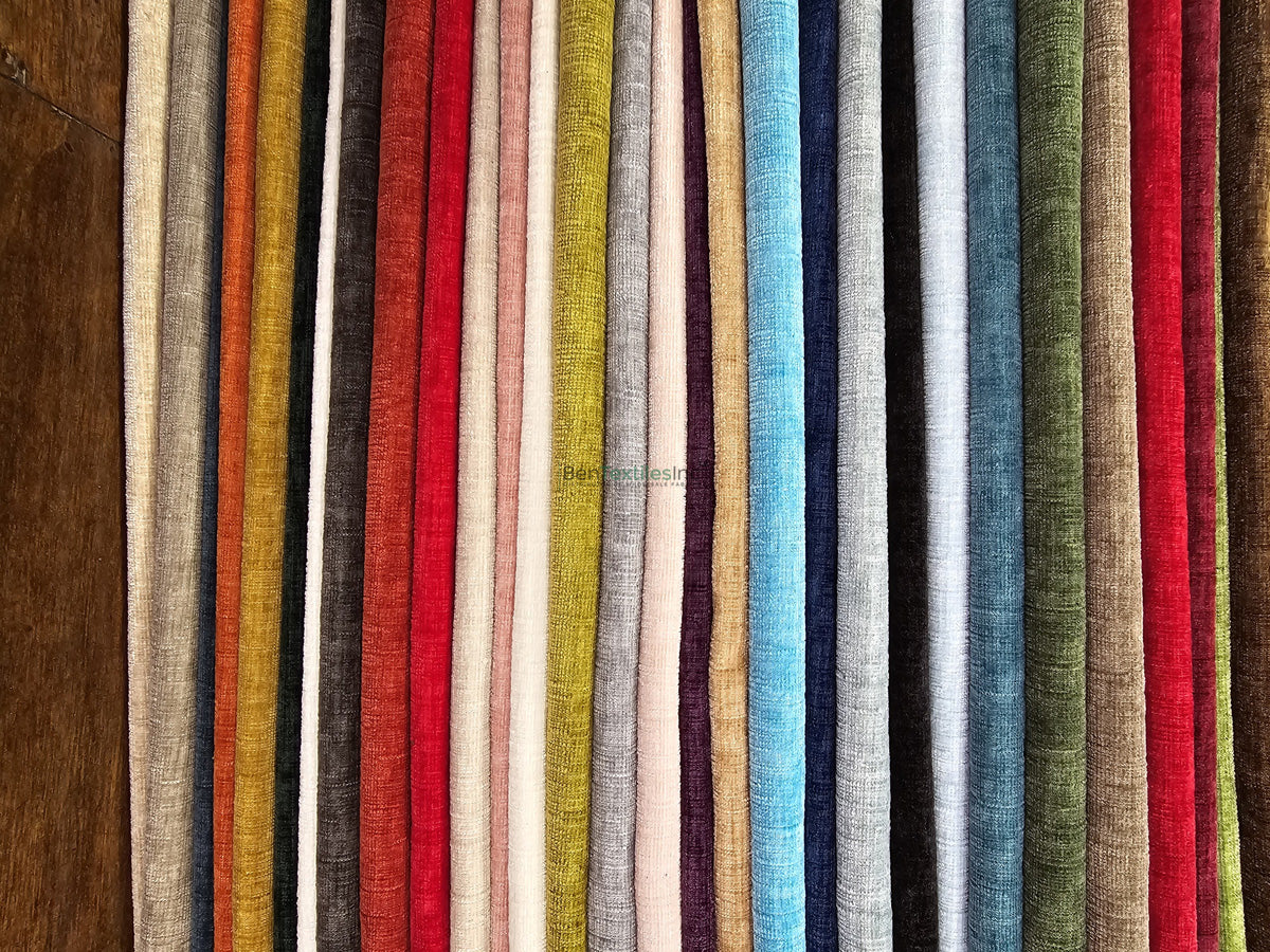 Chenille Fabric | 60" Wide | Ultra Soft Velvety Upholstery & Apparel Fabric