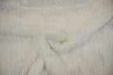 White Faux Fur 2" Pile | White Fur Fabric | Fursuit Fur | Fake Fur Fabric | Costume & Cosplay Fur Fabric | Long Pile Faux Fur | White Shag | Fabric