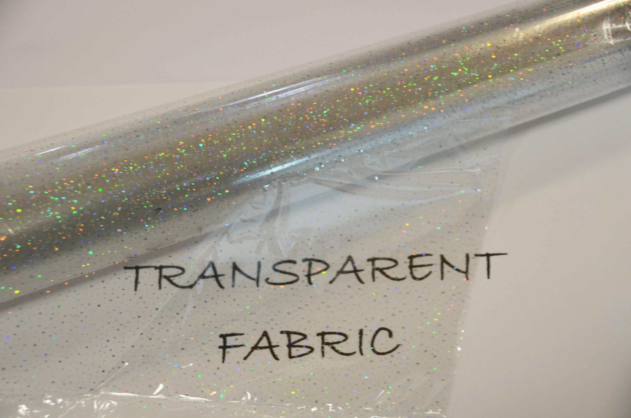 Transparent Glitter TPU Fabric | Holographic TPU Fabric Yard x 54" Wide | Rainbow & Waterproof TPU | Non Transparent | Soft Non Stretch | Fabric mytextilefabric 