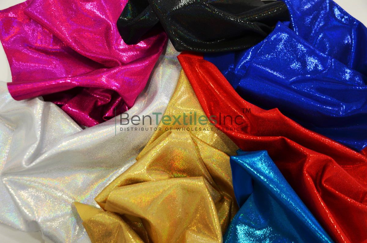 4 Way Stretch Dancewear Fabric | Mystic Hologram Spandex | 58/60" Wide | Vibrant Colors for Costumes & Gymnastics