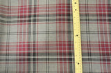 Grey Kilt Fabric | Grey Plaid Checker | Grey Tartan Fabric | 60" Wide | Poly Rayon Kilt | Decor, Napkins, Scarves, Costumes, Blanket, Face Mask, Kilt | My Textile Fabric 