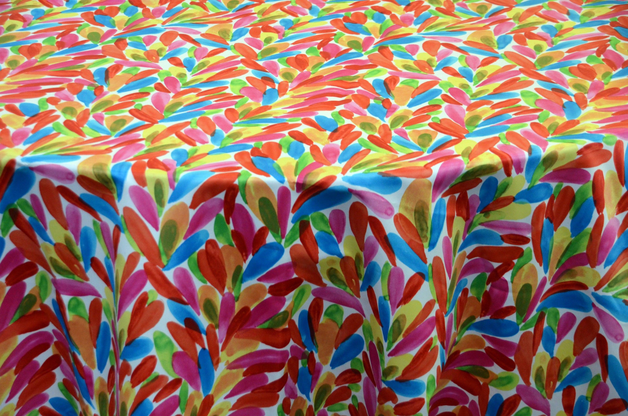 LA Vibe Print | Dull Satin Fabric | 60 Inch Wide | For Tablecloths Backdrops & Event Decor