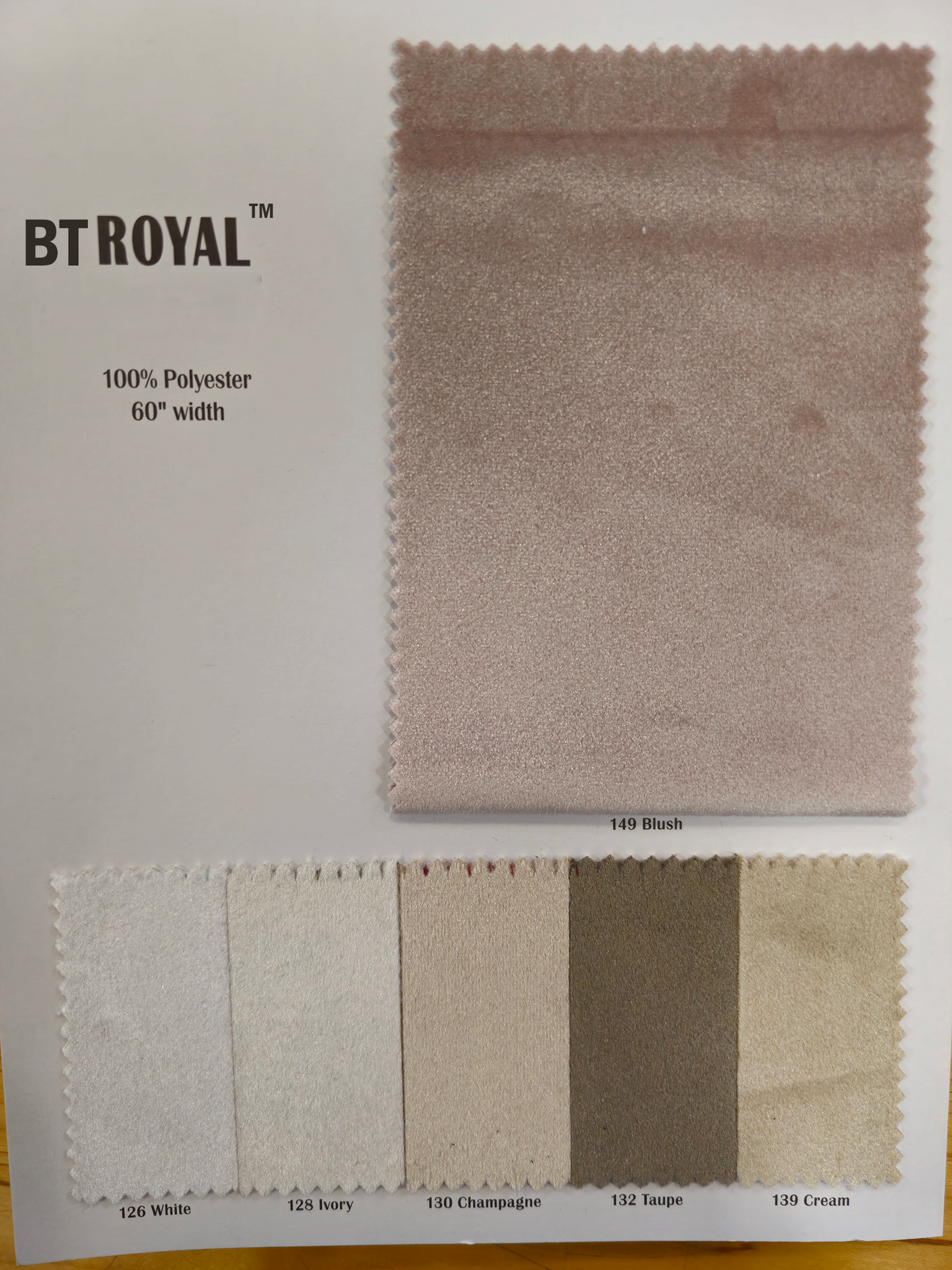 BT Royal™ |  Plush Velvet | Non Stretch Velvet Fabric | 60" Wide | Apparel, Decor, Drapery, and Upholstery Weight | Multiple Colors