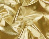 Tricot Lame Fabric | Stiff Metallic Foil | 40" Wide | Dress Material Dance Wear Costume Theatrical | Fabric mytextilefabric 3"x3" Sample Swatch Gold White Tricot 