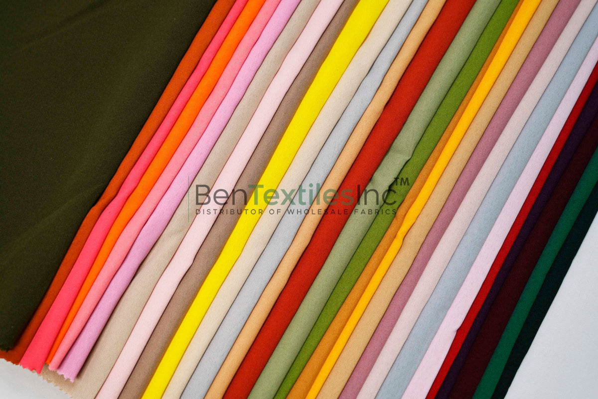60" Wide Polyester Fabric | Visa Polyester Poplin | Inherently Fire Retardant (IFR) NFPA 701 | Tablecloths, Drapery & Uniforms