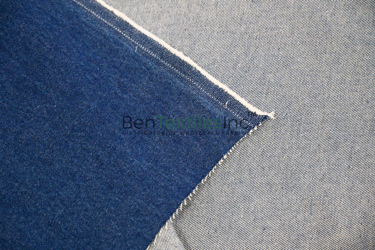 Washed Denim | 100% Cotton | 60" Wide | Soft, Pre Washed Denim Fabric for Apparel & Fashion