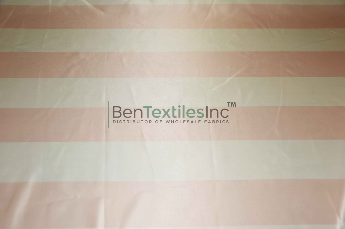 3.5" Stripe Satin Print Fabric – Lamour Dull Satin | 58/60" Wide | Premium Event & Apparel Fabric | Multiple Colors