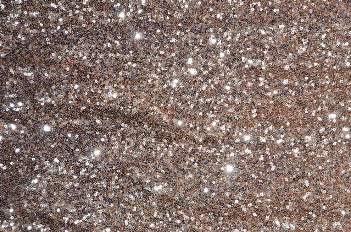 Glitz Mesh Sequins Fabric | 3mm Glitter Sequins | 52" Wide | Multiple Colors | Fabric mytextilefabric Yards Blush (rose gold) 