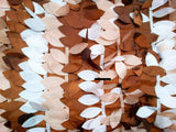 Leaf Taffeta | Hanging Leaf Taffeta | 57" Wide | Multiple Colors Available | Fabric mytextilefabric Yards Brown 