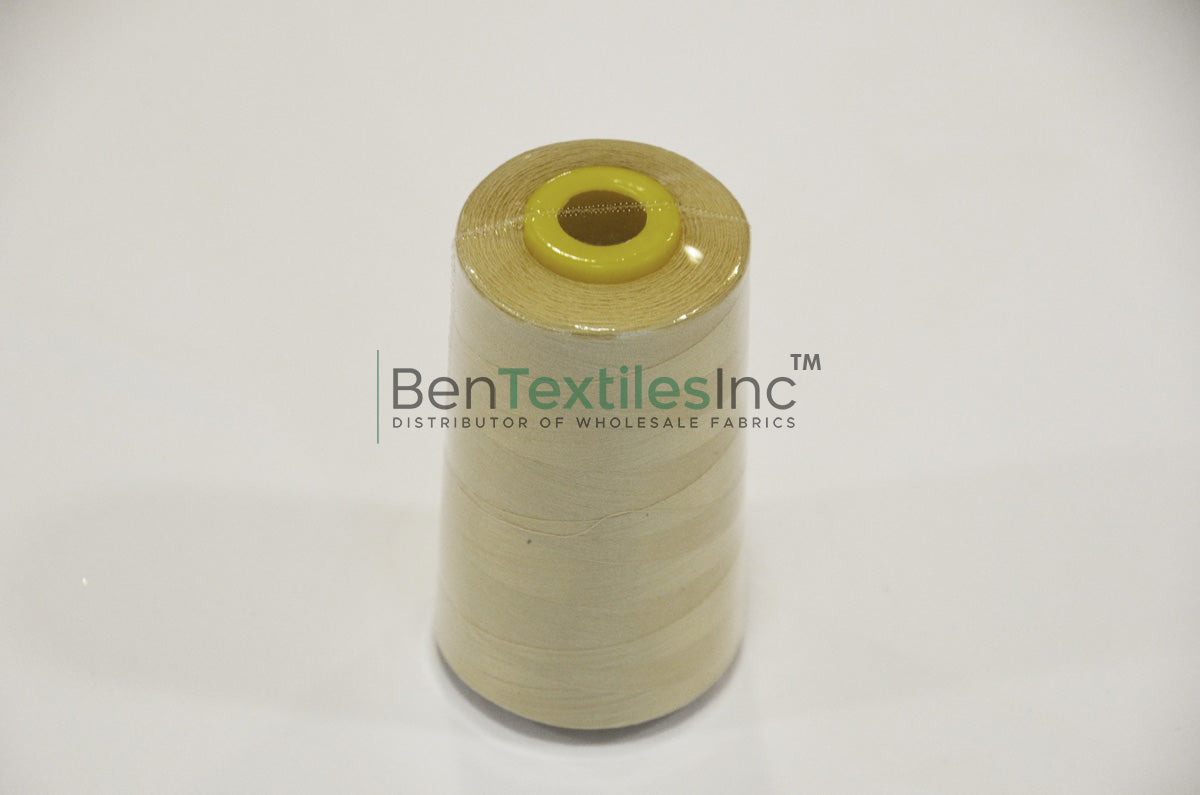 Champagne Color Thread Spool All Purpose Polyester Thread | 6000 Yard Spool | 50+ Colors Available ...