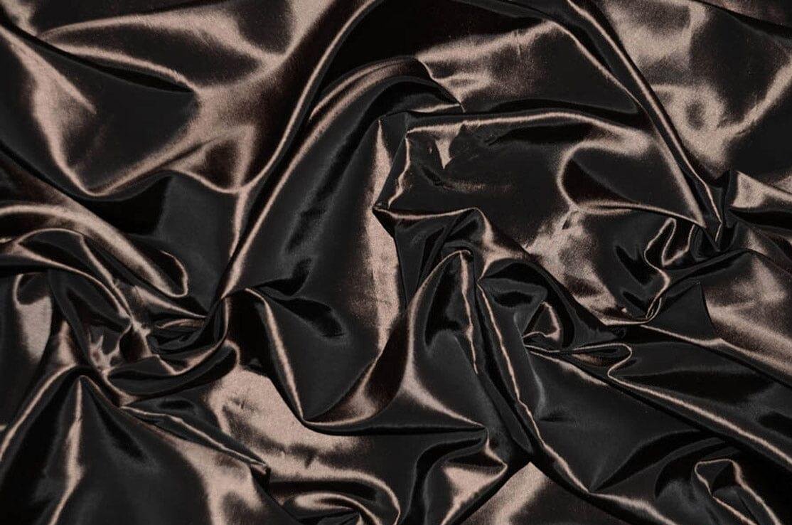 Taffeta Fabric | Two Tone Taffeta Fabric | Non Stretch Taffeta | 60" Wide | Multiple Solid Colors | Wholesale Bolt | Fabric mytextilefabric Bolts Chocolate 