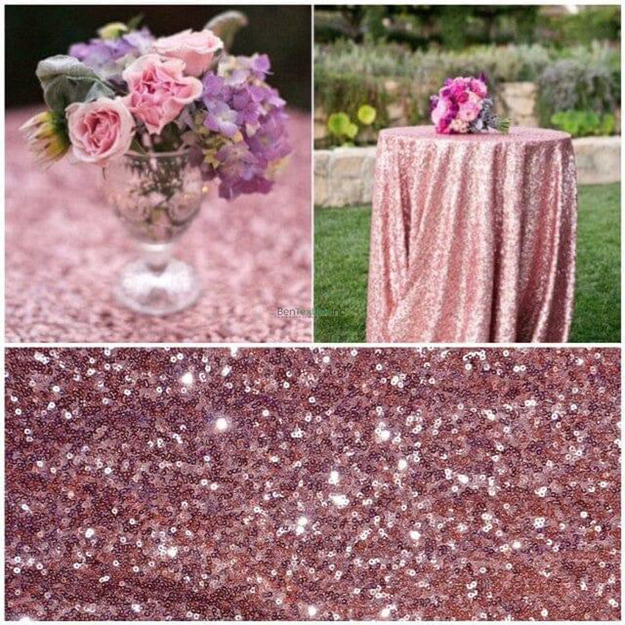 Glitz Mesh Sequins Fabric | 3mm Glitter Sequins | 52 Inch Wide | For Tablecloths Apparel Decor & More