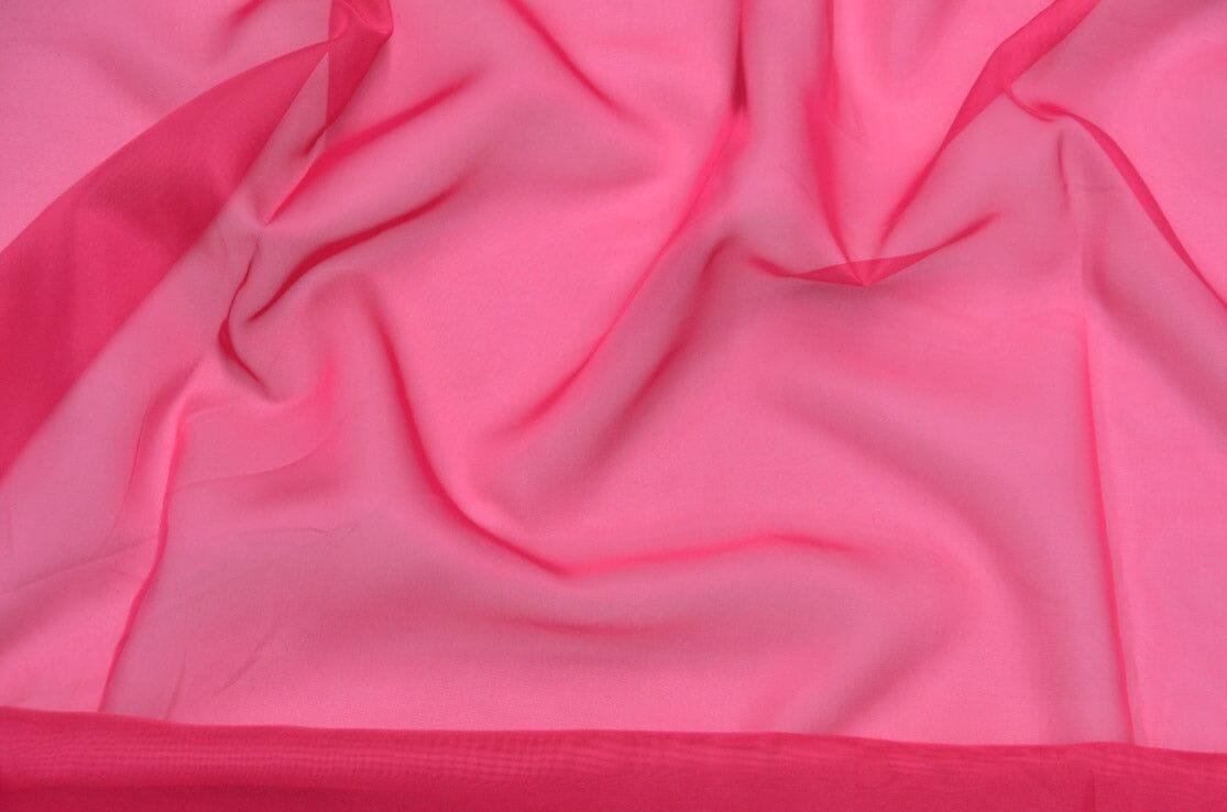 IFR Sheer Voile Fabric | 40 Colors | 120" Wide x 120 Yard Bolt | Wholesale Bolt for Wedding and Drape Panels and Home Curtain Panel | Fabric mytextilefabric Bolts Hot Pink 