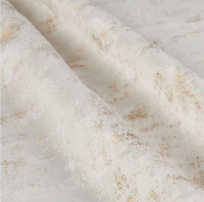 Holland Velvet | Printed Metallic Velvet Fabric | Holland Royal Velvet | 60" Wide | Multiple Colors | My Textile Fabric Yards Ivory 