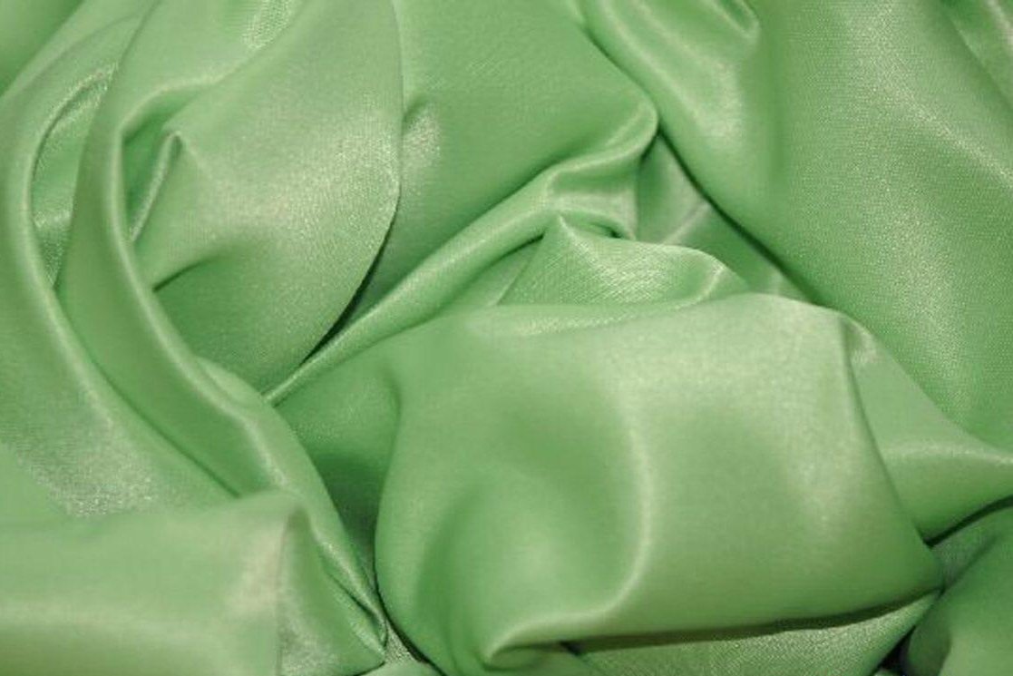 L'Amour Satin Fabric | Polyester Matte Satin | Peau De Soie | 60" Wide | Wholesale Bolt | Wedding Dress, Tablecloth, Multiple Colors | Fabric mytextilefabric Bolts Light Lime 