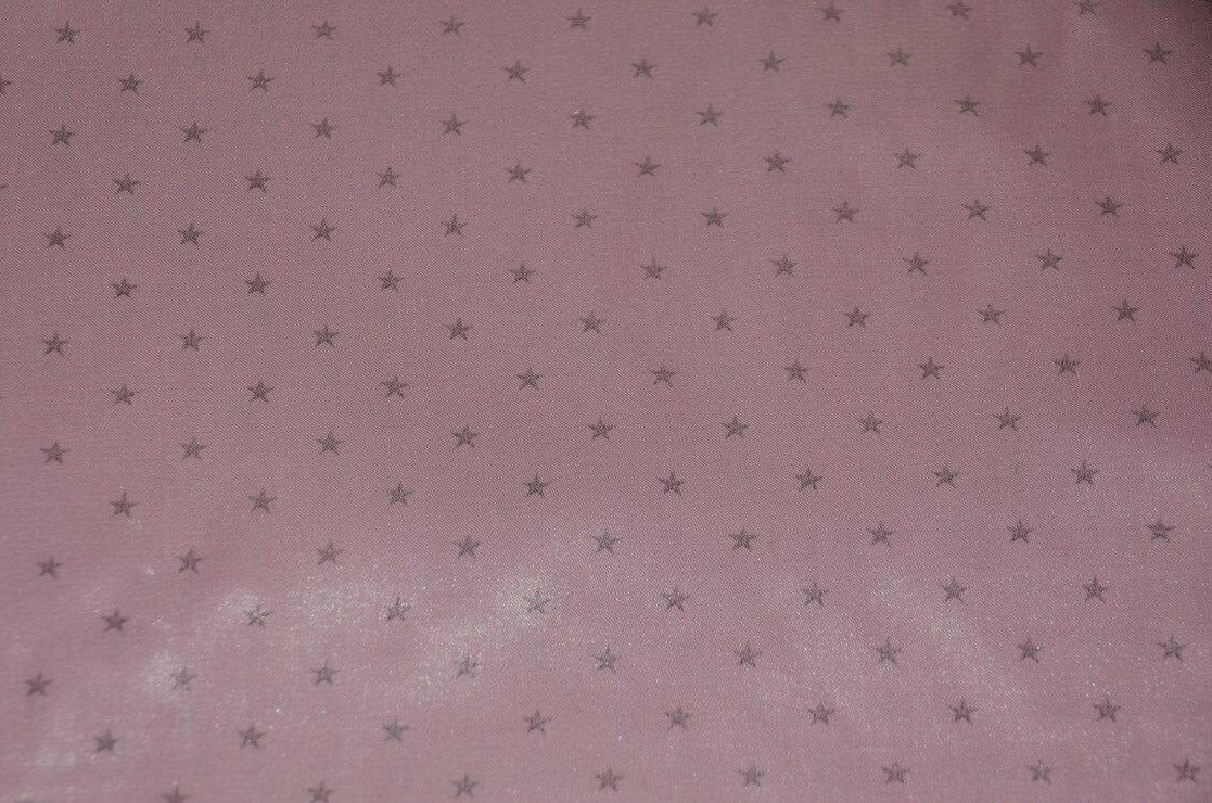 Mini Star Silky Satin Fabric | Soft Mini Star Charmeuse Fabric | 60" Wide | White Pink Mint | Fabric mytextilefabric Yards Pink Silver Star 