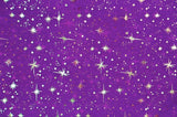 Shooting Star Foil Organza Fabric| 60" Wide | Sheer Organza with Foil Silver Metallic Star | Decor, Overlays, Accents, Dresses, Apparel | Fabric mytextilefabric Yards Plum 