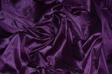 Polyester Silk Fabric | Faux Silk | Polyester Dupioni Fabric | Sample Swatch | 54" Wide | Multiple Colors | Fabric mytextilefabric Sample Swatches Plum 